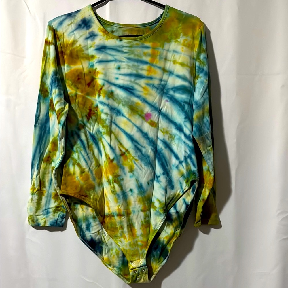 Old Navy - Tie Dye by Gail | Vibrant Tie-Dye Long Sleeve Bodysuit